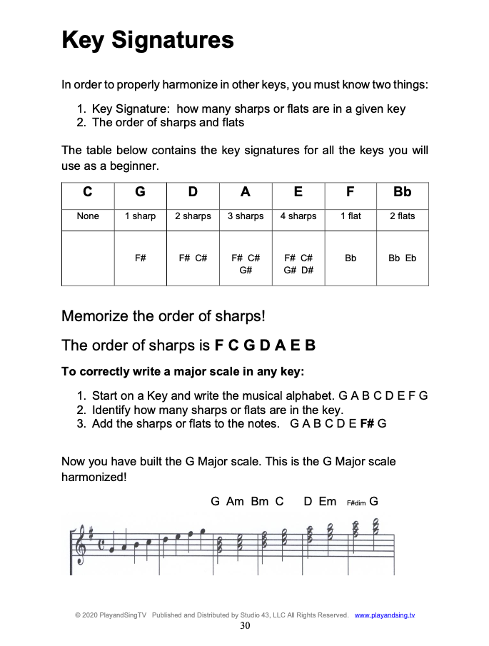 PlayandSingTV Music Theory Unlocked eBook