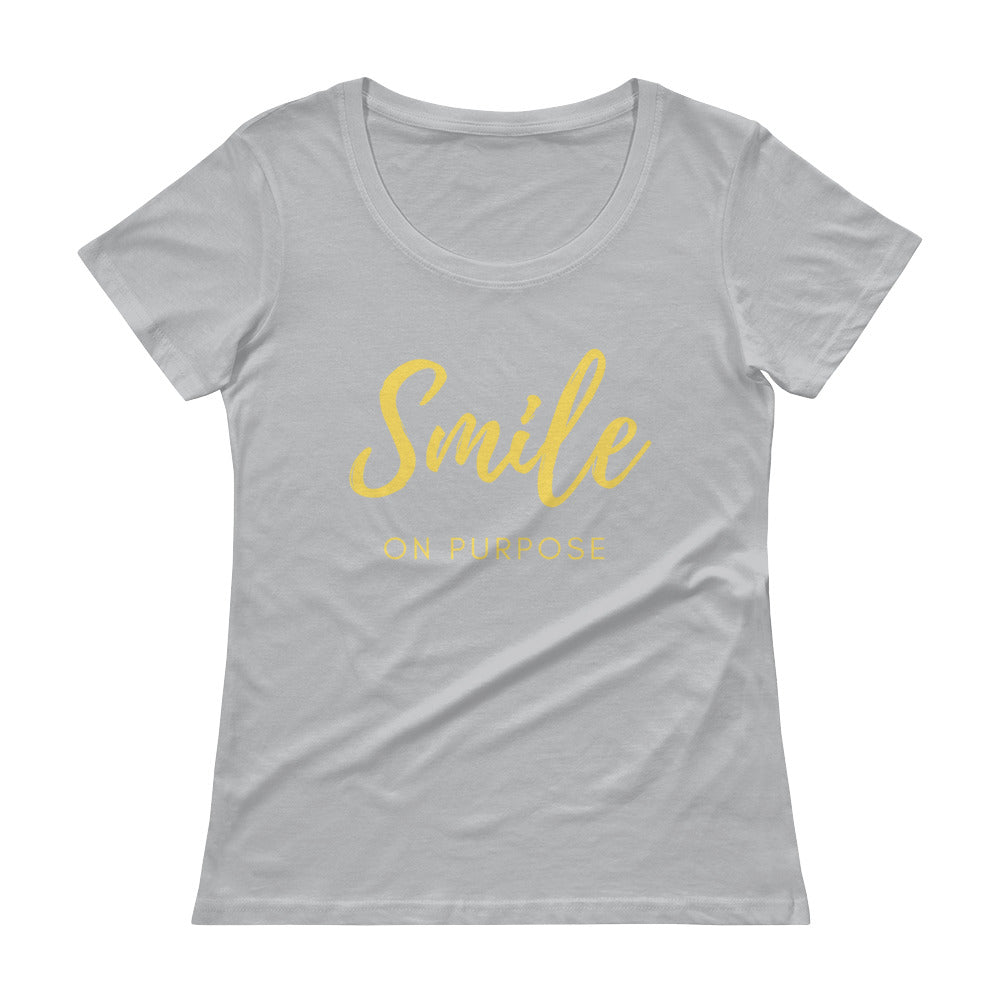 Smile on Purpose Ladies' Scoopneck T-Shirt